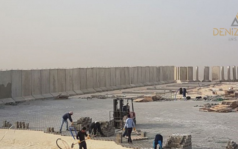 أعمال إنشاء وتصنيع البنية التحتية لمنطقة القاعدة العسكرية المرحلة الثانية تلة عقيل