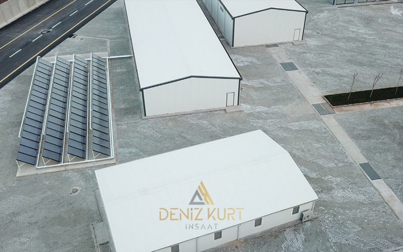 أعمال بناء منطقة قاعدة مخيم جيلدير العسكرية