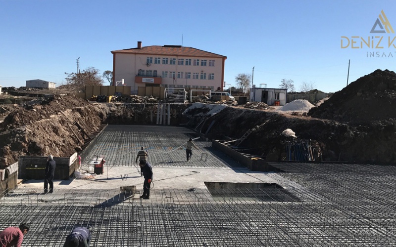 Gaziantep Şehitkamil İlçesi Yalangoz İlkokulu 12 Derslik Yapım İşi