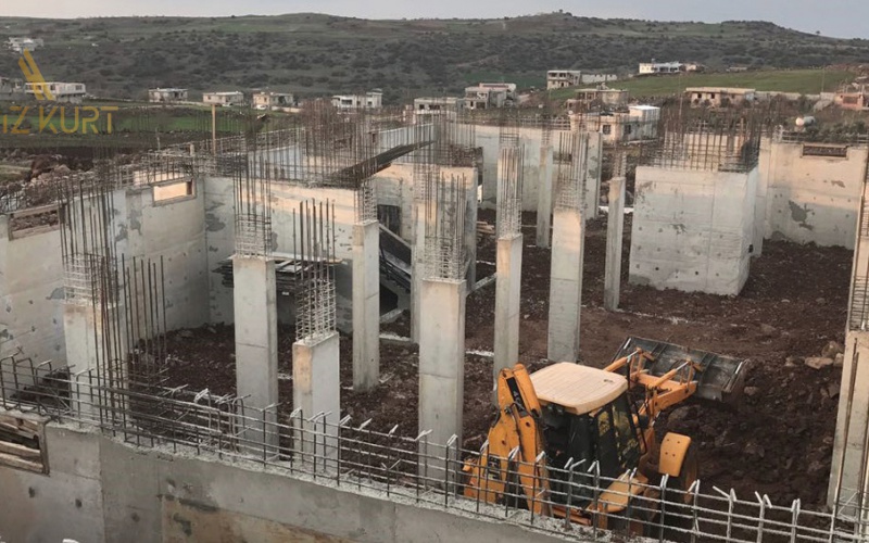 Gaziantep Şehitkamil İlçesi Yalangoz İlkokulu 12 Derslik Yapım İşi