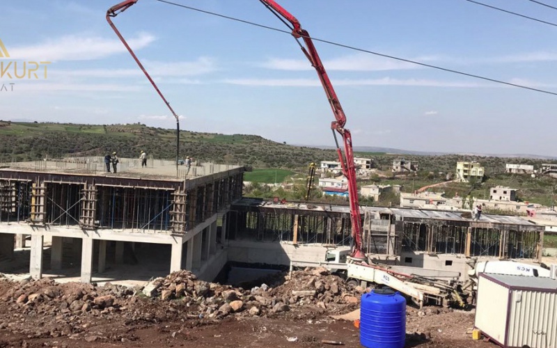 Gaziantep Şehitkamil İlçesi Yalangoz İlkokulu 12 Derslik Yapım İşi