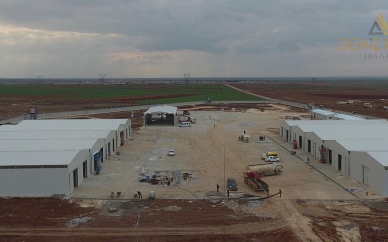 سوريا أعمال بناء مستودع لوجستية في الراعي 