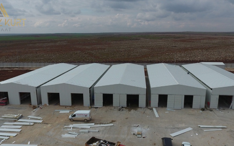 سوريا أعمال بناء مستودع لوجستية في الراعي 