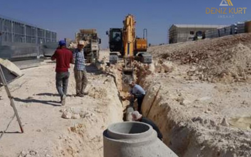 أعمال إنشاء البنية التحتية لـ 475 مستشفى مسبق الصنع ذا سرير وإصلاحات بيئية في سوريا الباب الراعي مارع 